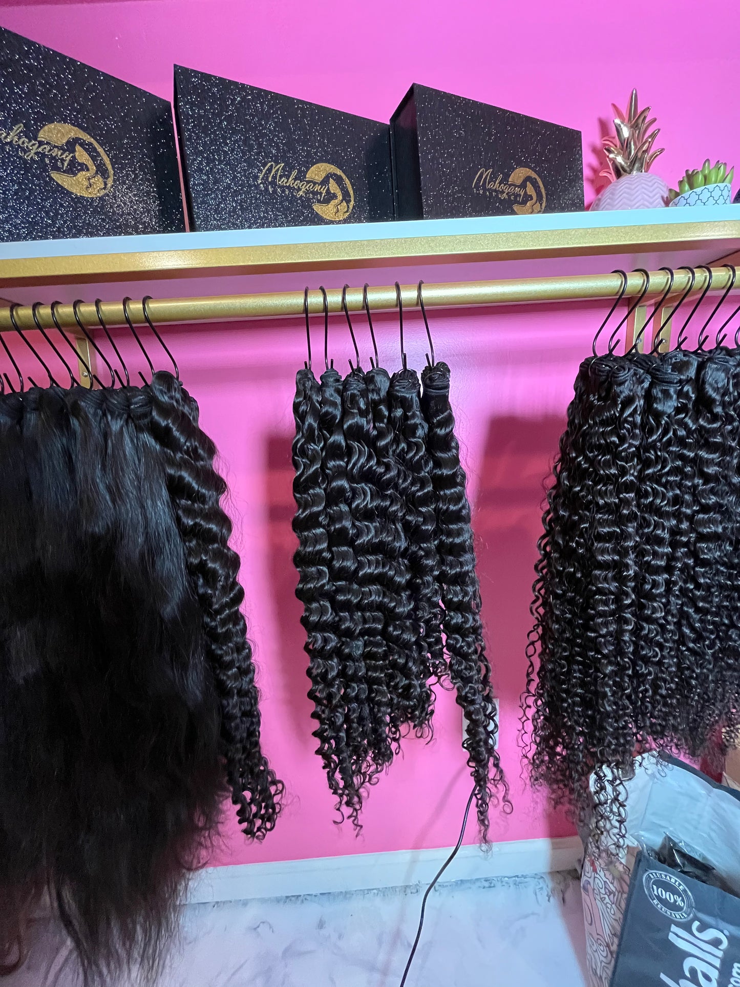 Mahogany Loose Curly Human Hair Bundles